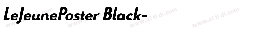 LeJeunePoster Black字体转换